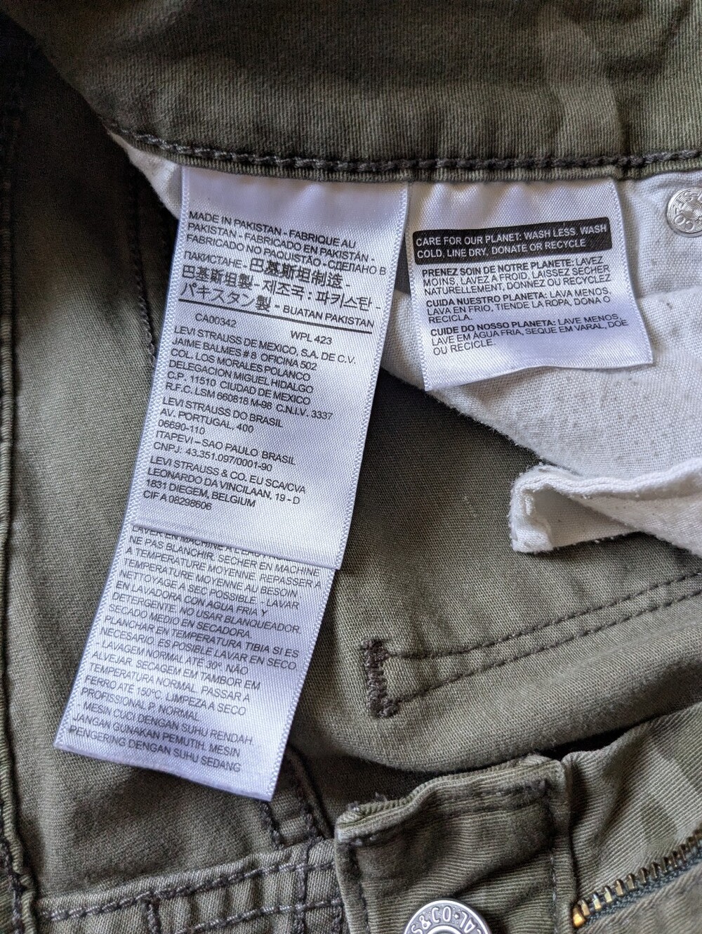 Levi's 711 Skinny Camo Jeans - Picture 8 of 10